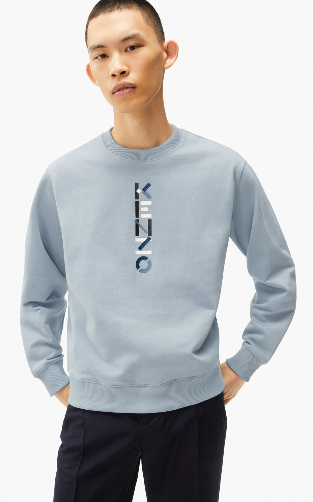 Sweatshirt Kenzo The Inverno Capsule Logo Masculino - Cinzentas | 368PJYLQH